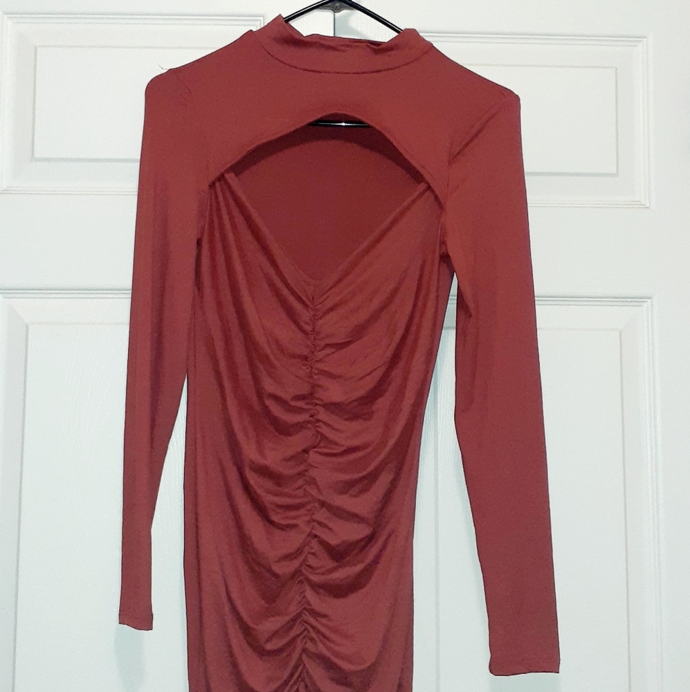 Nwot Beautiful fall orange color dress